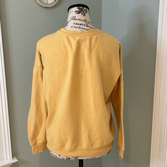 1979 AC/DC World Tour Yellow Sweatshirt | cream yellow | Size XS | Preowned - Picture 3 of 8